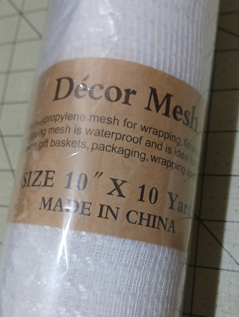 Deco Mesh - White - Picture 3 of 4